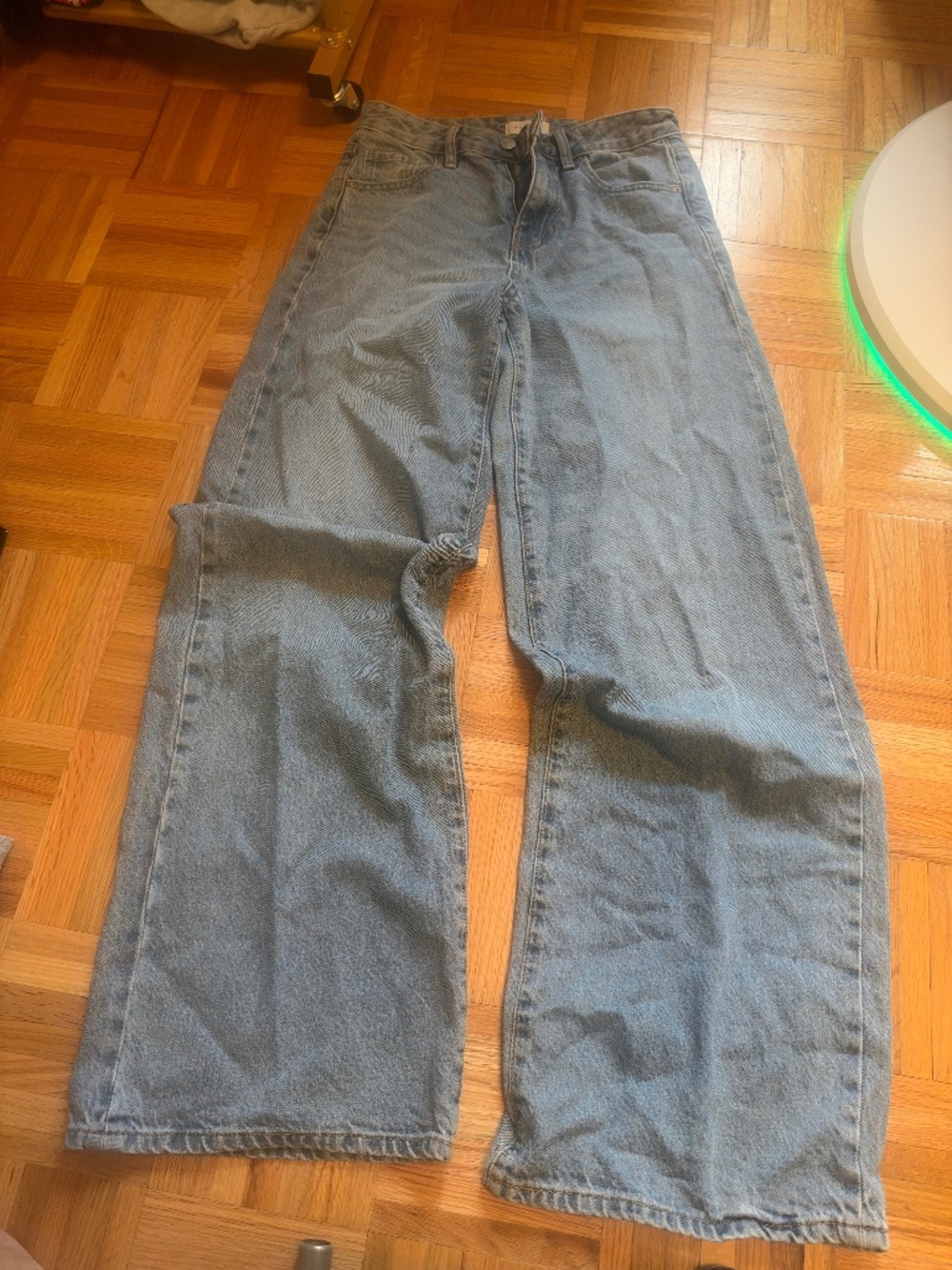 Pacsun Jessie High Rise Women's Wide Leg Light Wash Denim Jeans 25
